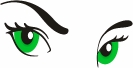 eyes_woman_green_T