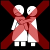 intiem aanraken vrouw ongewenst 4 kruis rood