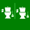 toiletten proper groen