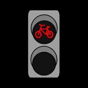 verkeerslicht fietser rood