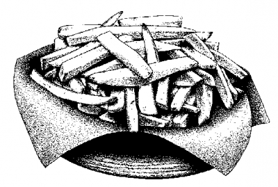 french_fries_BW