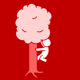 boom klimmen rood