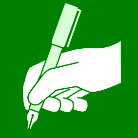schrijven pengreep groen